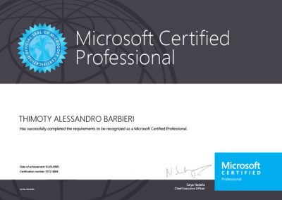 MICROSOFT – Microsoft Certified Professional