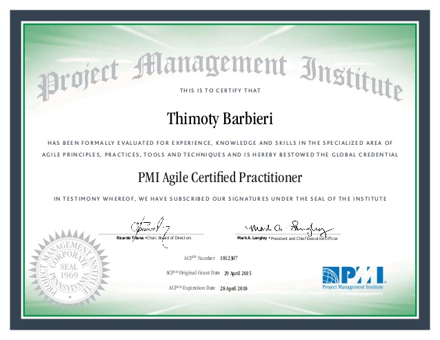 PMI-ACP Agile Certified Practitioner