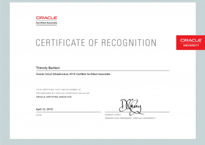 Oracle Cloud Infrastructure Certified Architect